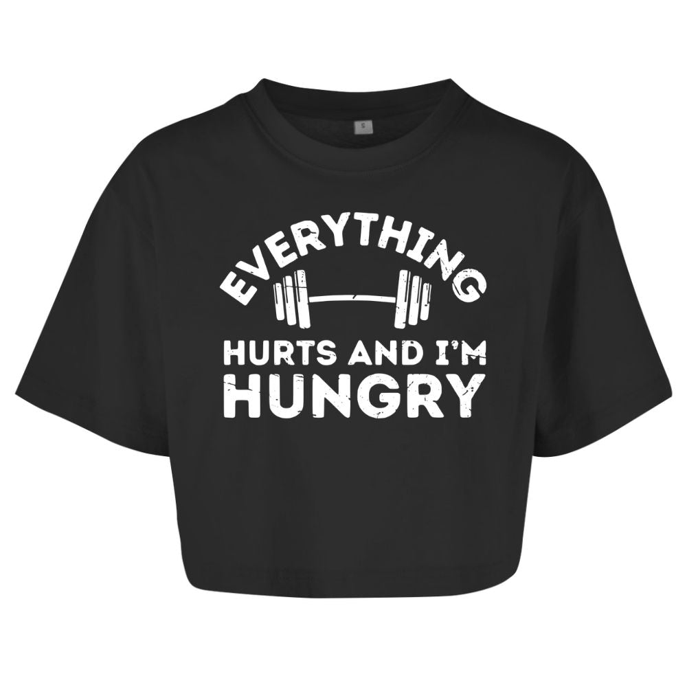 Everything Hurts Oversize Crop Top