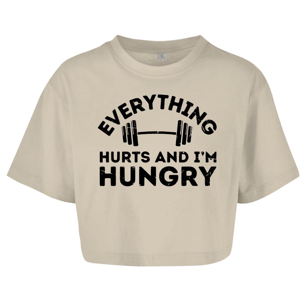 Everything Hurts Oversize Crop Top