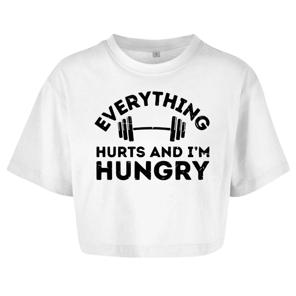 Everything Hurts Oversize Crop Top