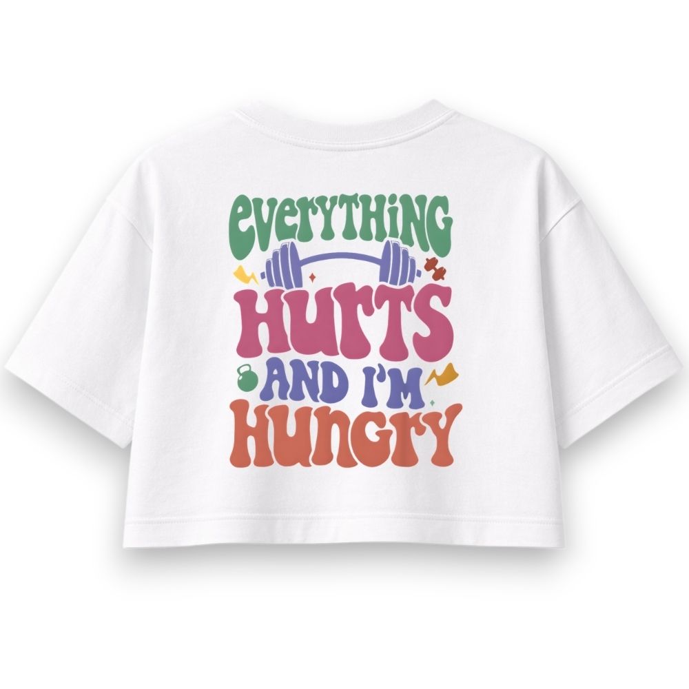 Everything Hurts Oversize Crop Top