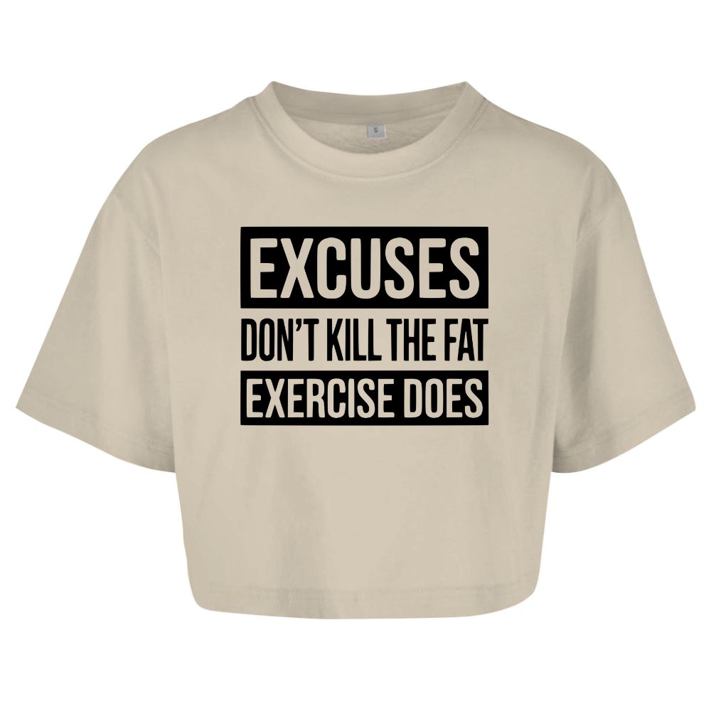 Excuses Oversize Crop Top