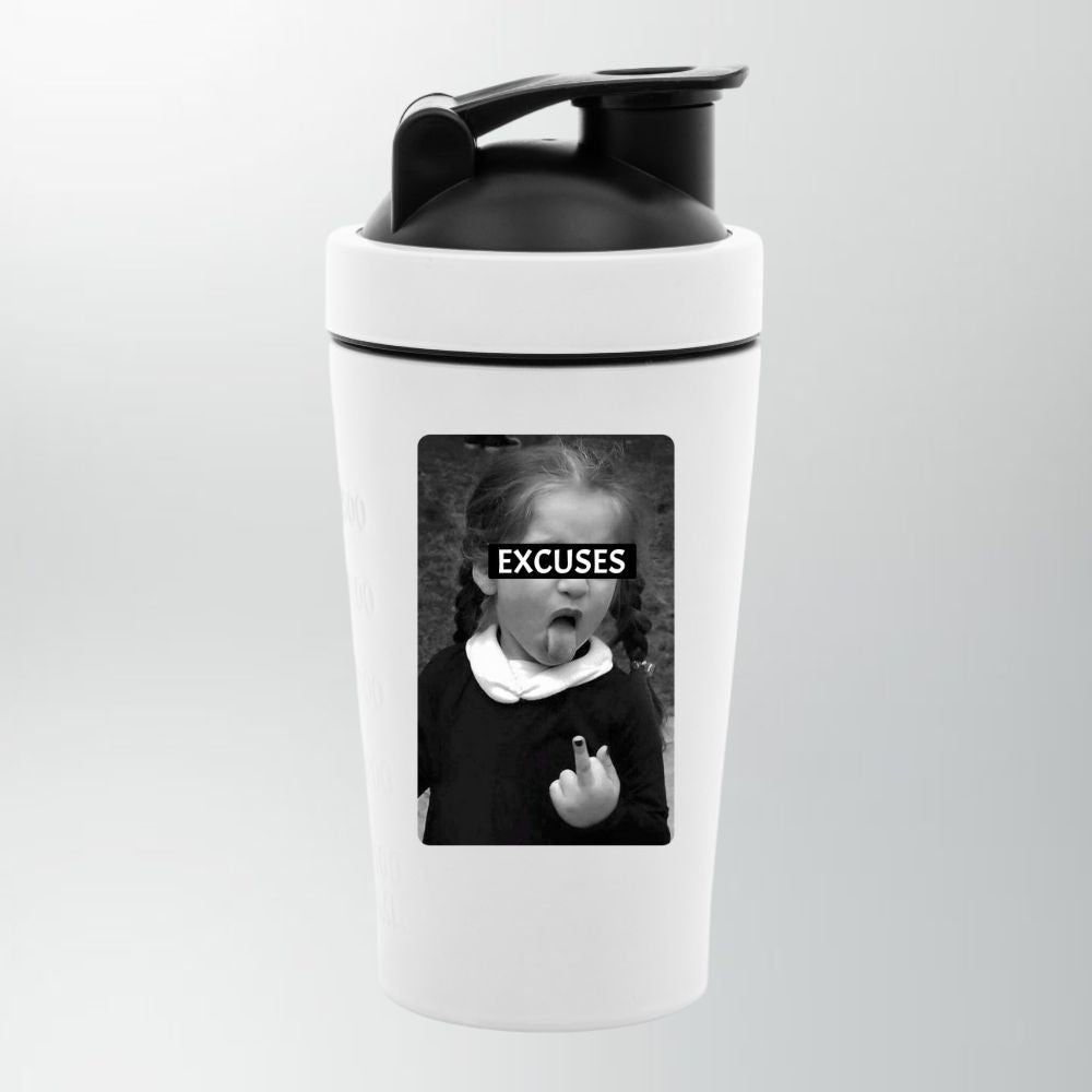Excuses Edelstahl Shaker