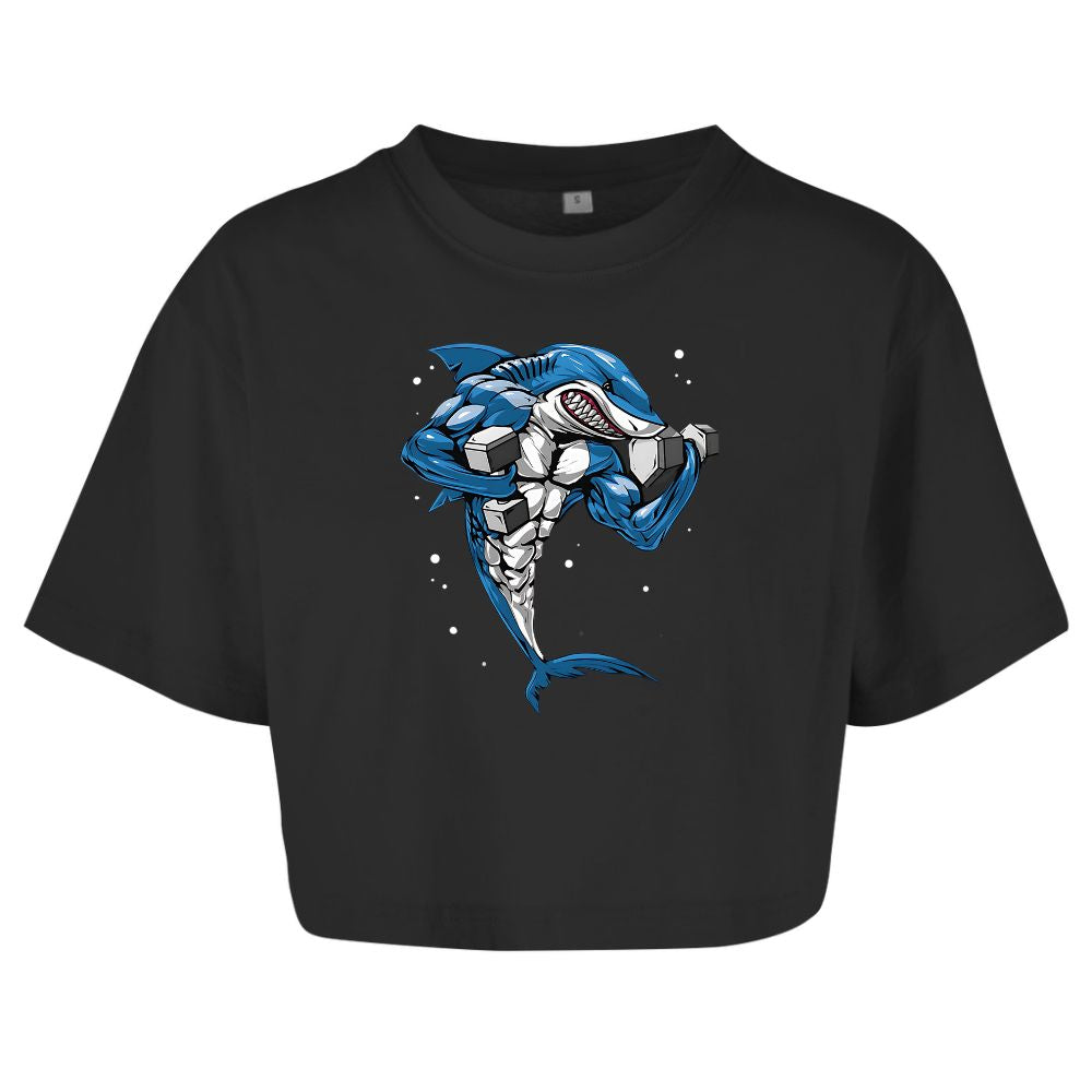 Fitness Shark Oversize Crop Top