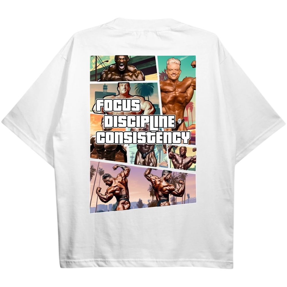 Focus Discipline Consistency Oversize Shirt