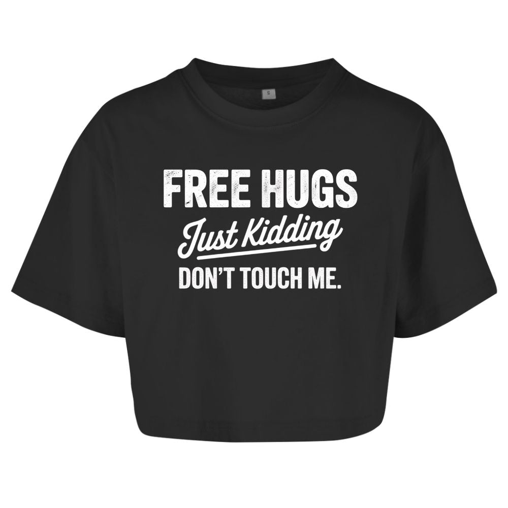 Free Hugs Oversize Crop Top