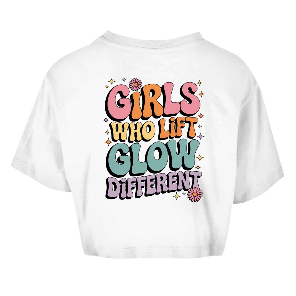 Girls Who Lift Glow Different Oversize Crop Top