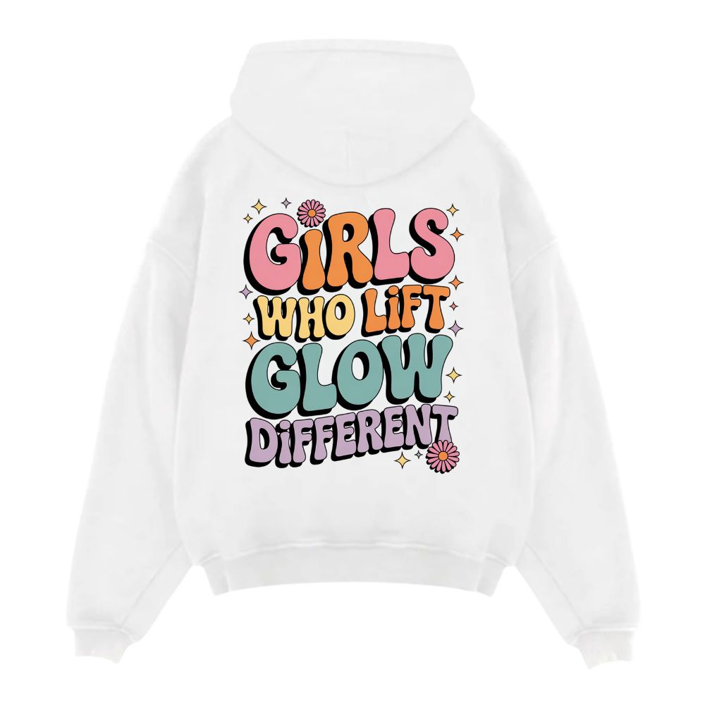 Girls Who Lift Glow Different Oversize Hoodie