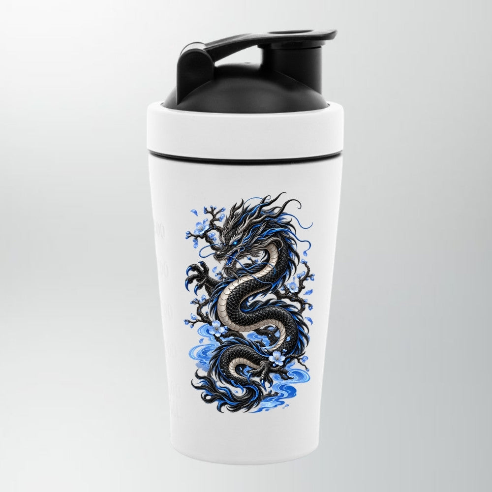 Ice Dragon Edelstahl Shaker Weiß