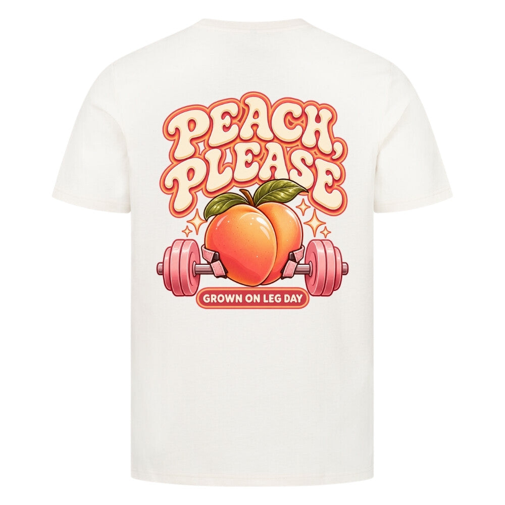 Peach Please Premium Shirt Cream Backprint