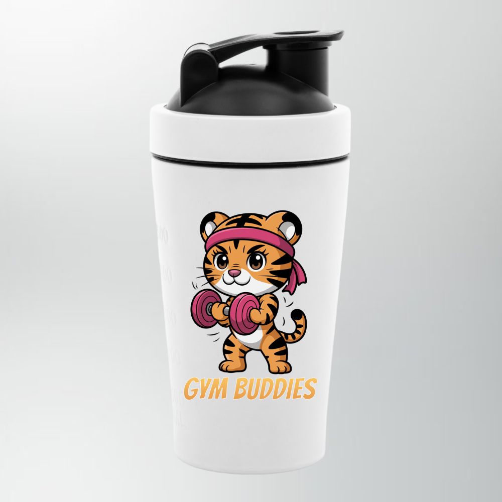 Gym Buddies Edelstahl Shaker