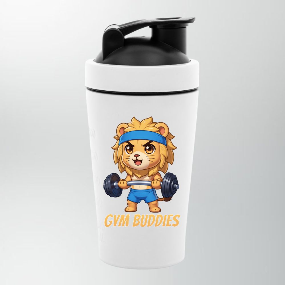 Gym Buddies Edelstahl Shaker