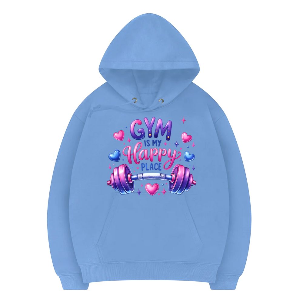 Gym Is My Happy Place Hoodie