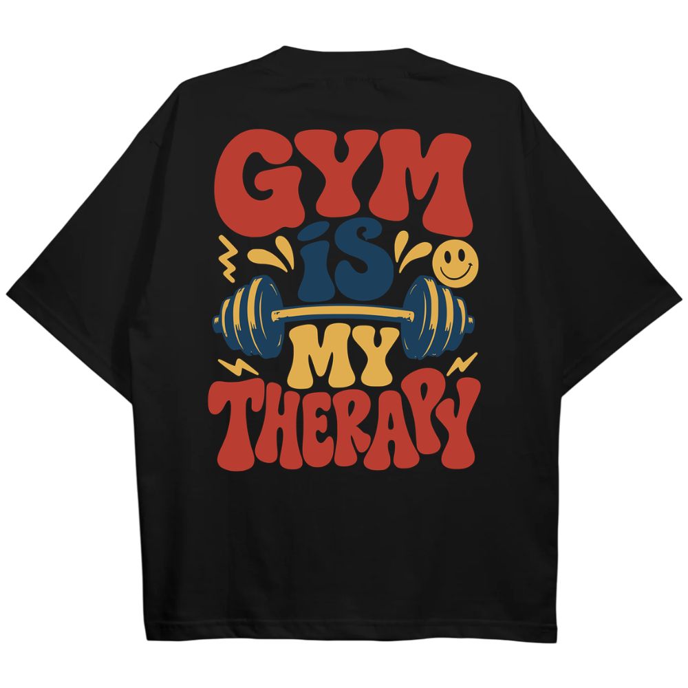 Gym Is My Therapy Oversize Shirt
