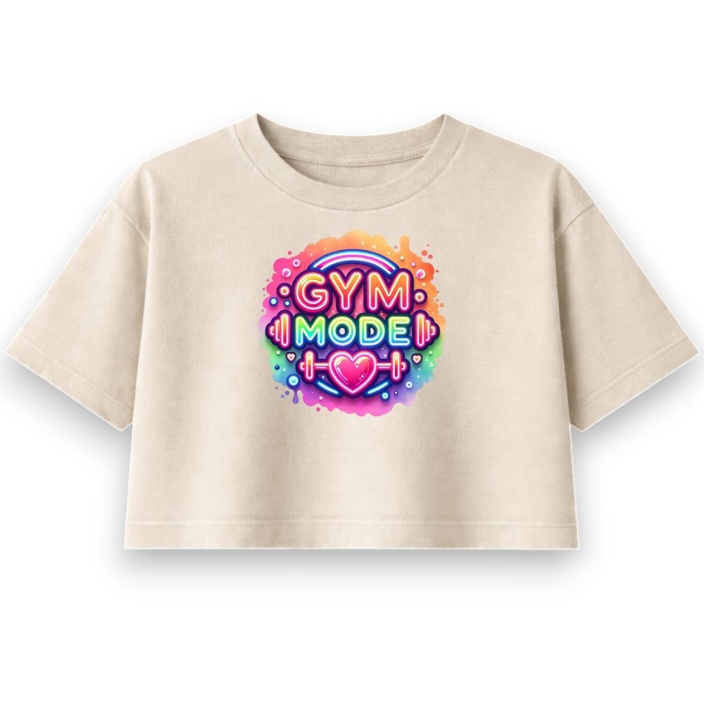 Gym Mode Oversize Crop Top