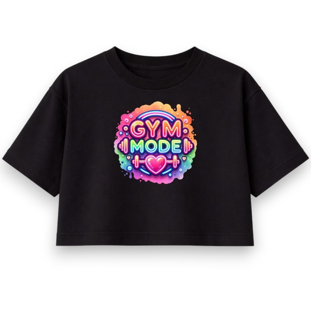 Gym Mode Oversize Crop Top