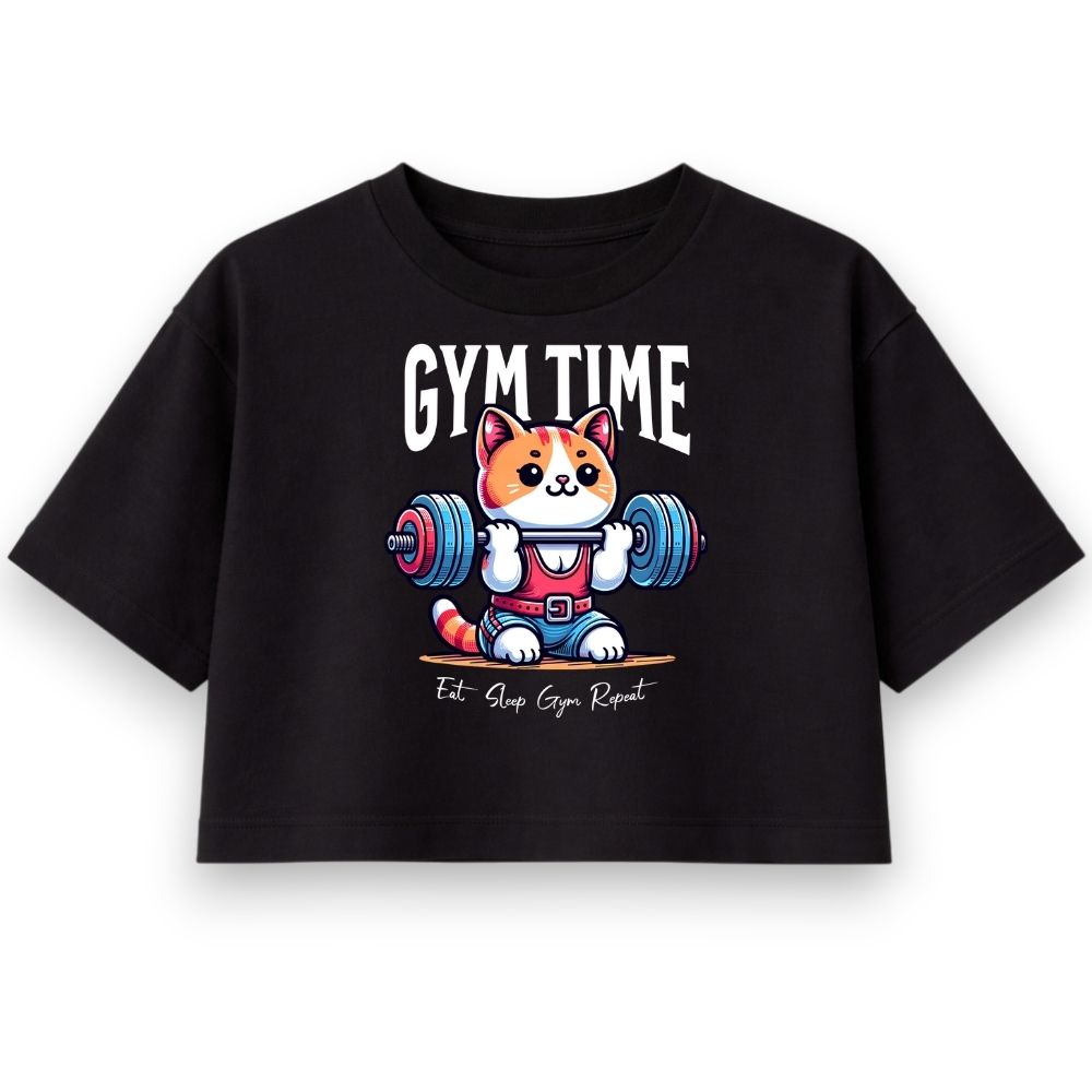 Gym Time Oversize Crop Top