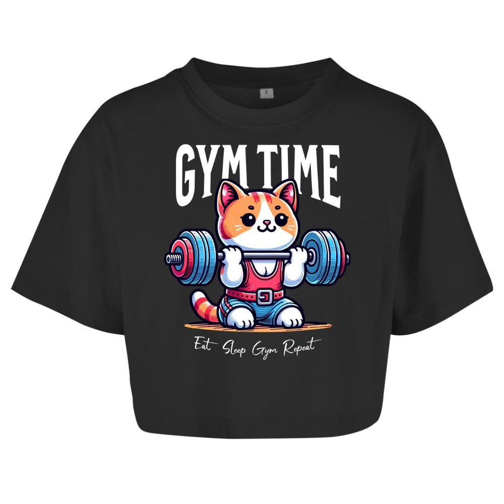 Gym Time Oversize Crop Top