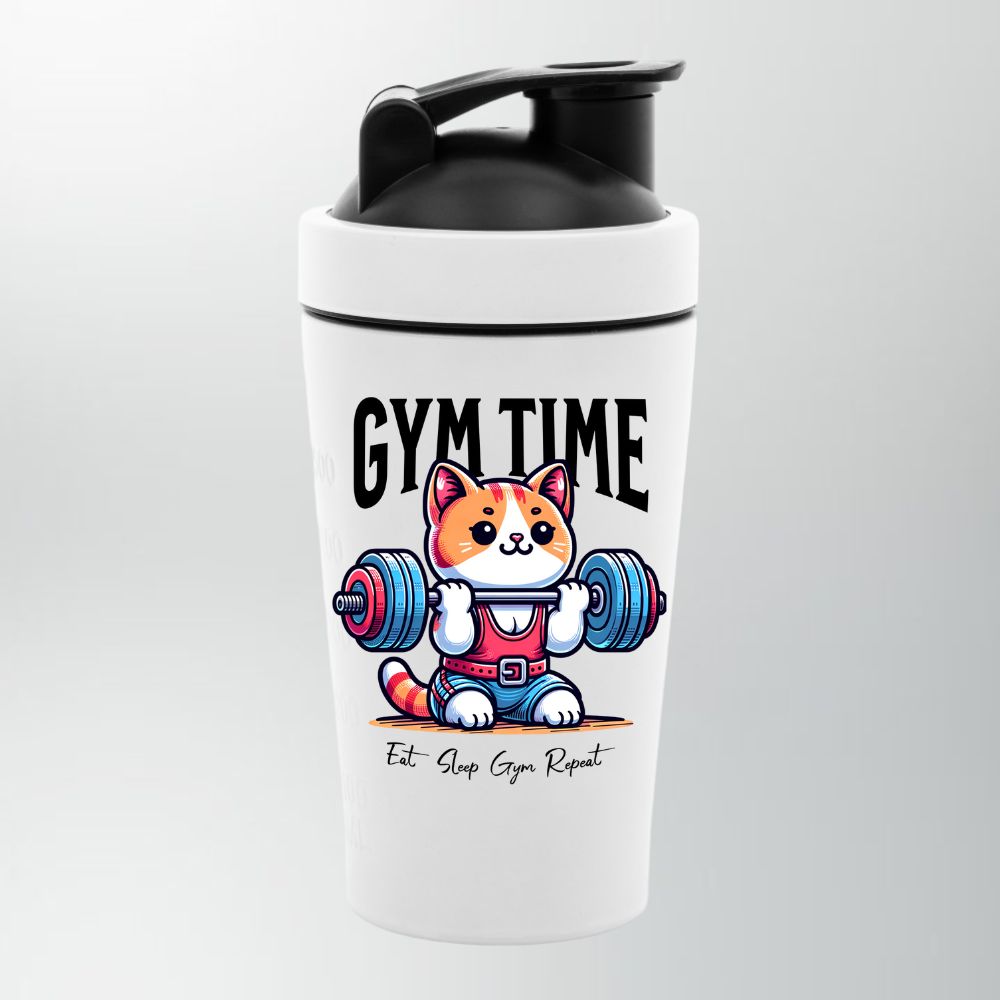 Gym Time Edelstahl Shaker