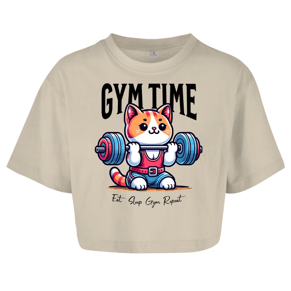 Gym Time Oversize Crop Top