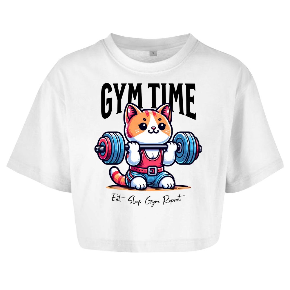 Gym Time Oversize Crop Top