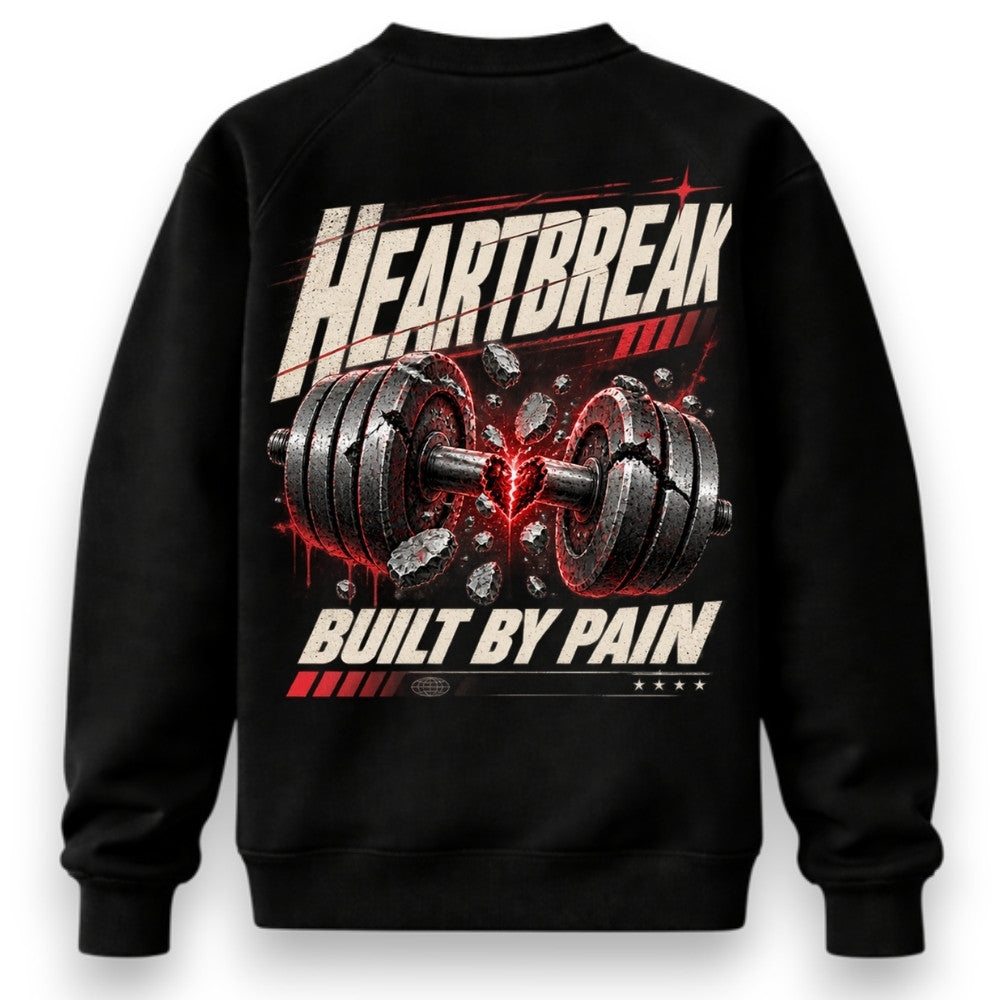 Heartbreak Sweatshirt Schwarz Backprint