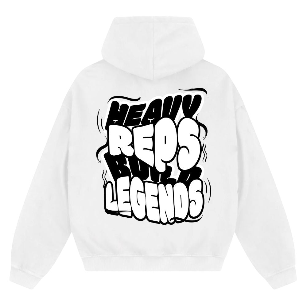 Heavy Reps Build Legends Oversize Zipper Hoodie