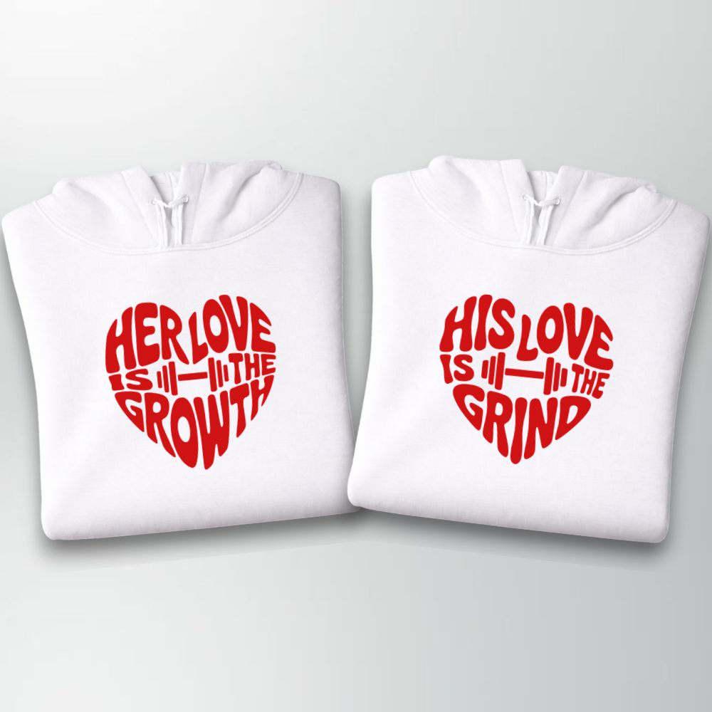 Her Love His Love Couple Oversize Hoodie