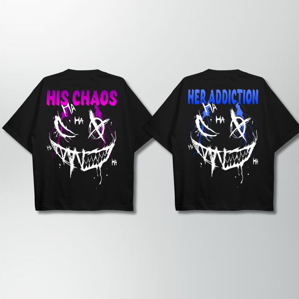 Chaos And Addiction Couple Shirt