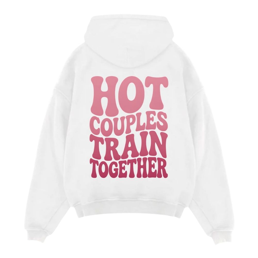 Hot Couples Train Together Oversize Hoodie