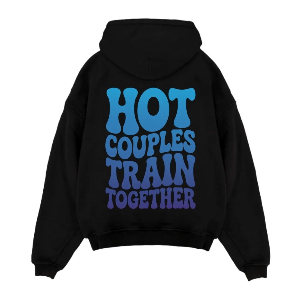Hot Couples Train Together Oversize Hoodie