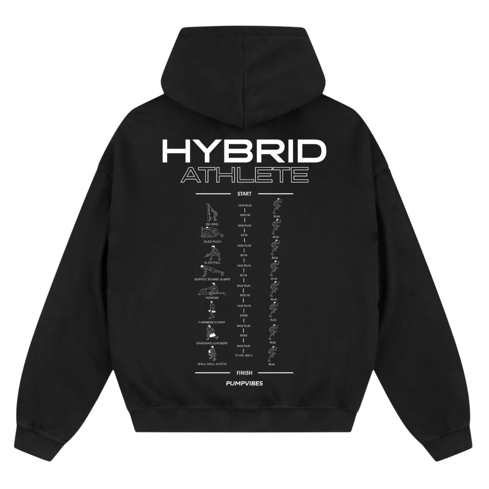 Hyrox Athlete Oversize Zipper Hoodie
