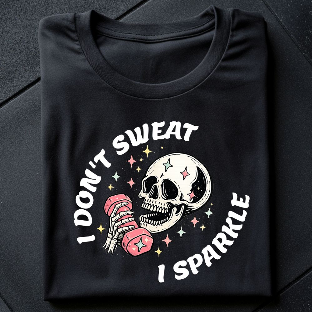I Don't Sweat I Sparkle Oversize Shirt