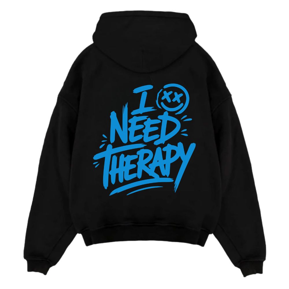 I Need Therapy Oversize Hoodie