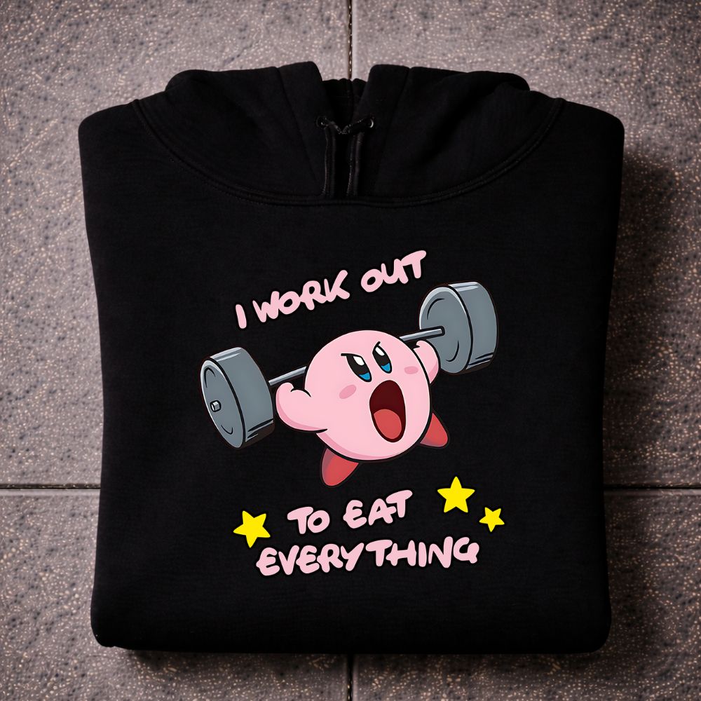 I Workout To Eat Everything Oversize Hoodie