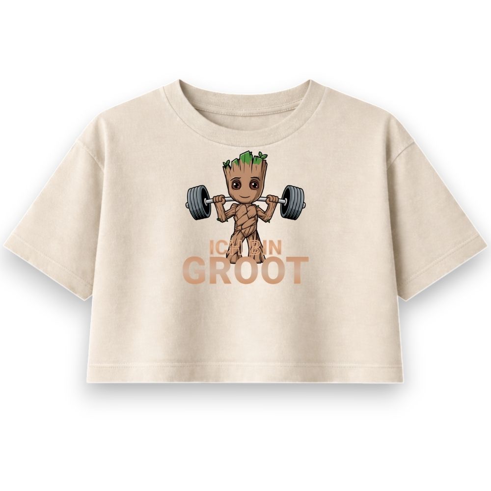 Ich Bin Groot Oversize Crop Top