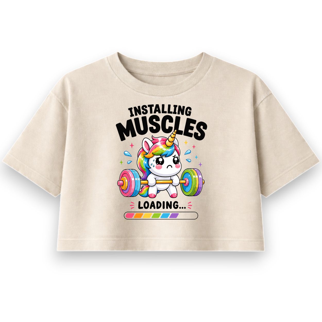 Installing Muscles Oversize Crop Top