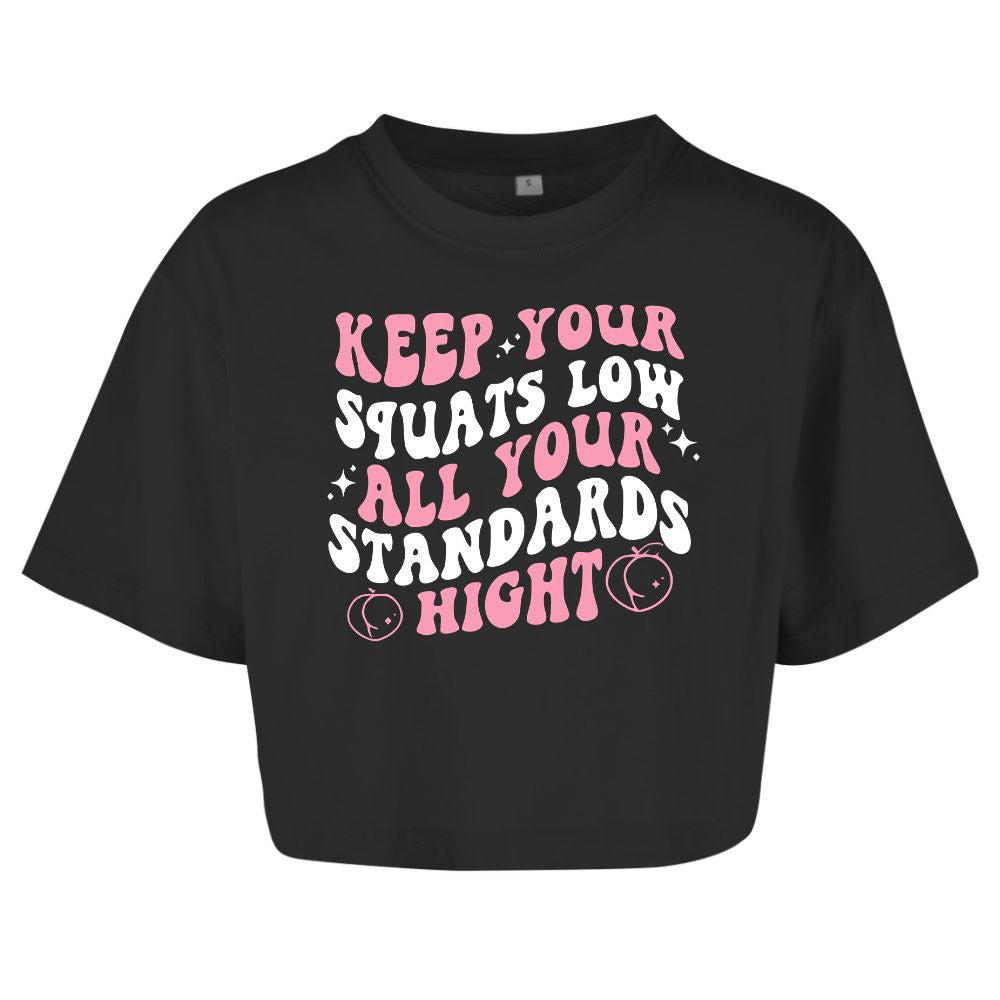 Low Squats Oversize Crop Top