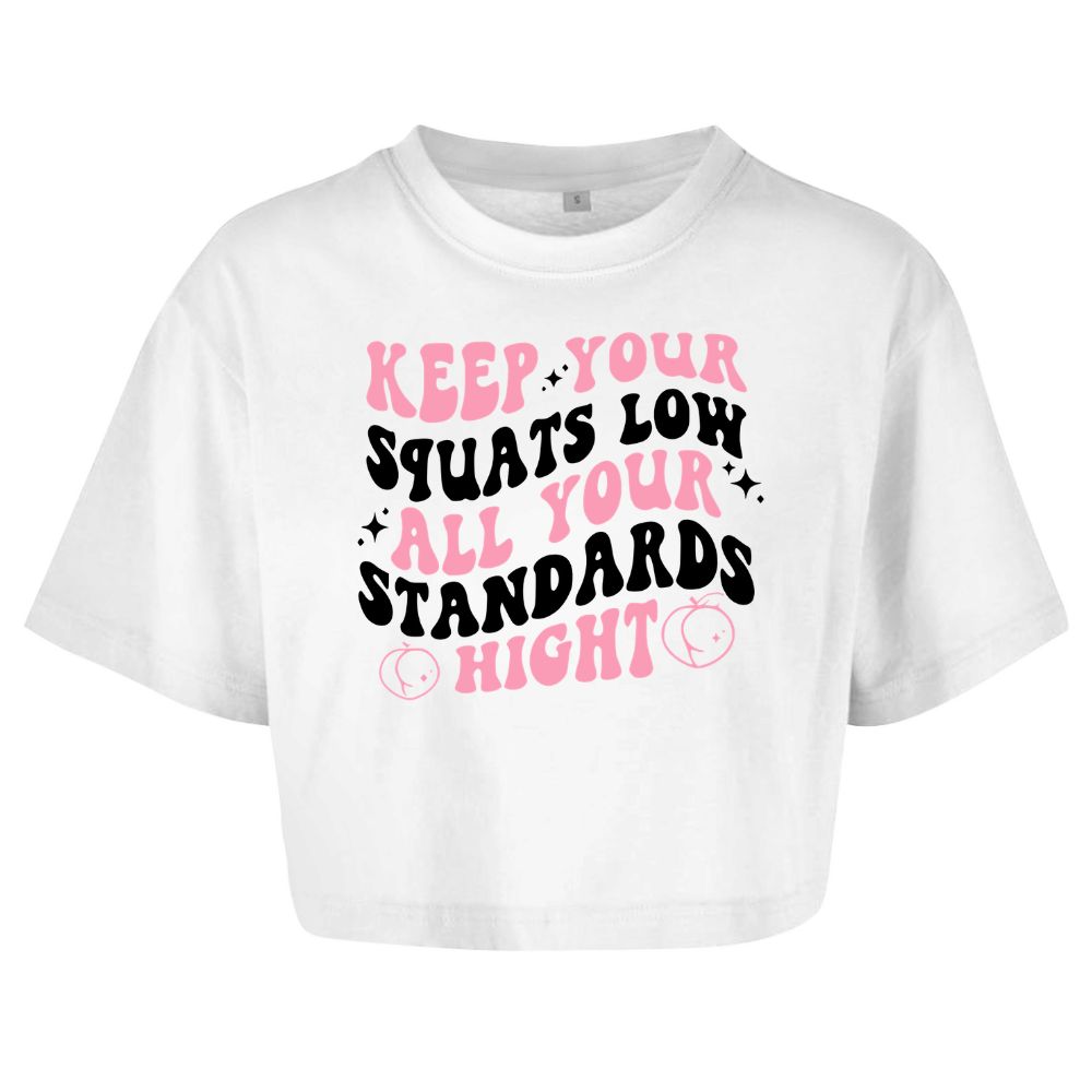 Low Squats Oversize Crop Top