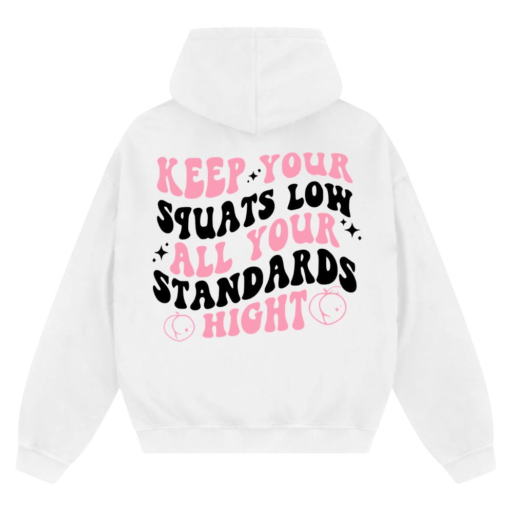 Low Squats Oversize Zipper Hoodie
