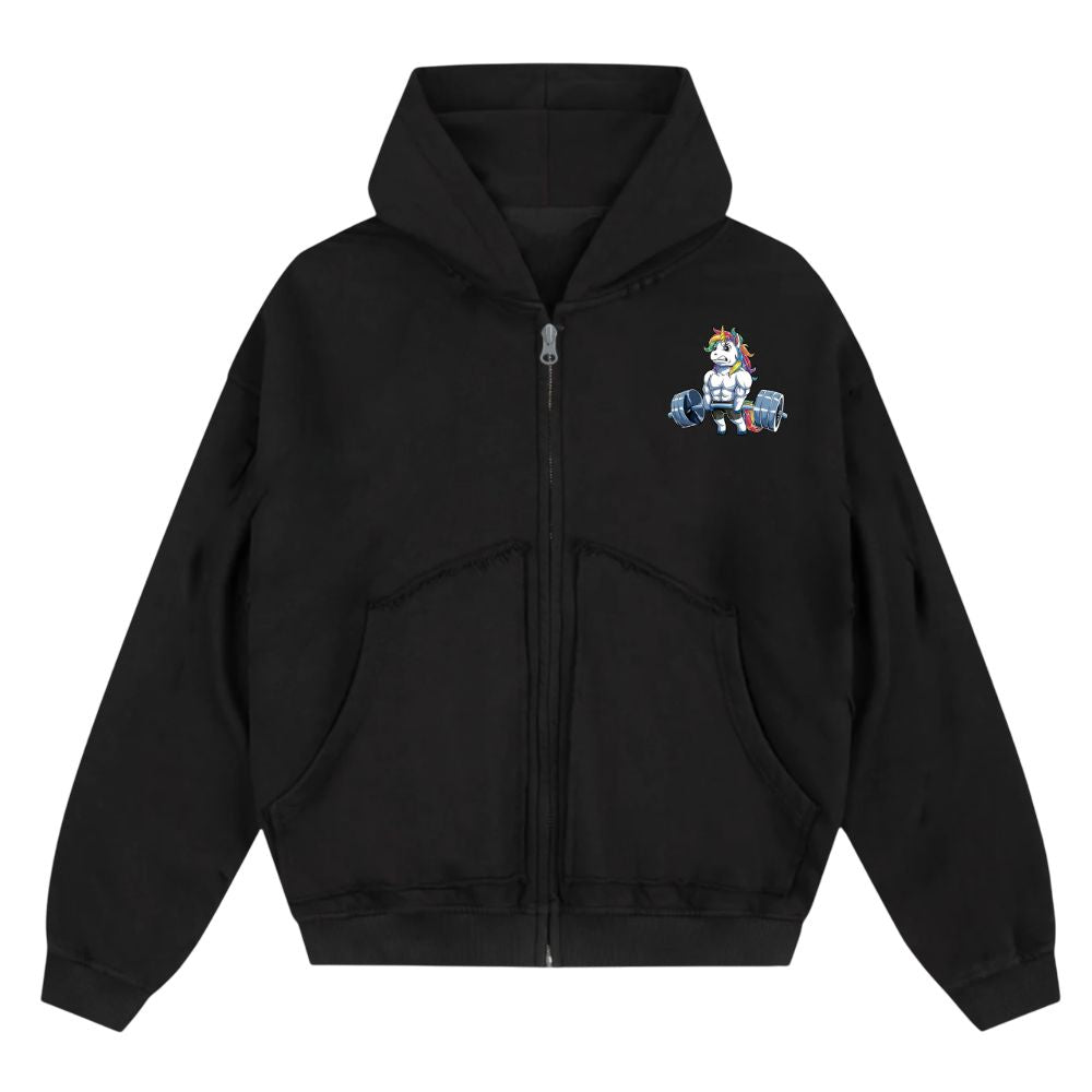 Lifticorn Oversize Zipper Hoodie