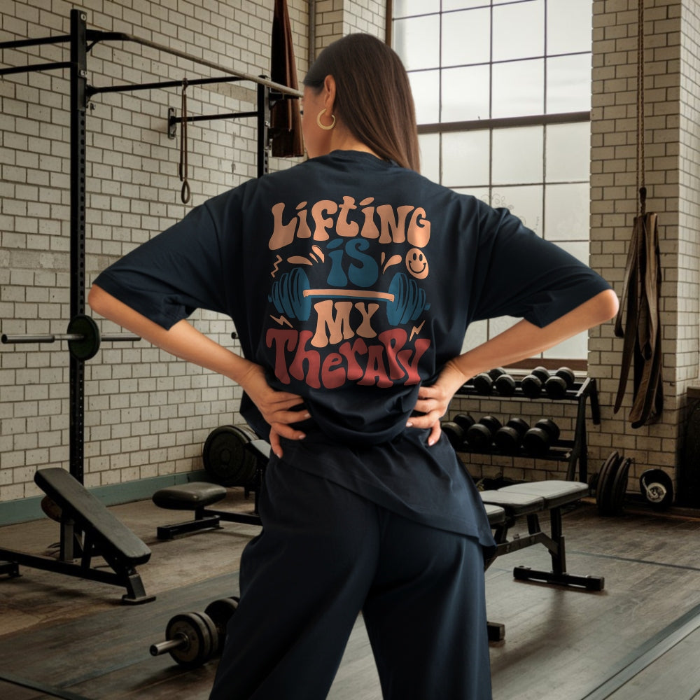 Lifting Is My Therapy Oversize Shirt