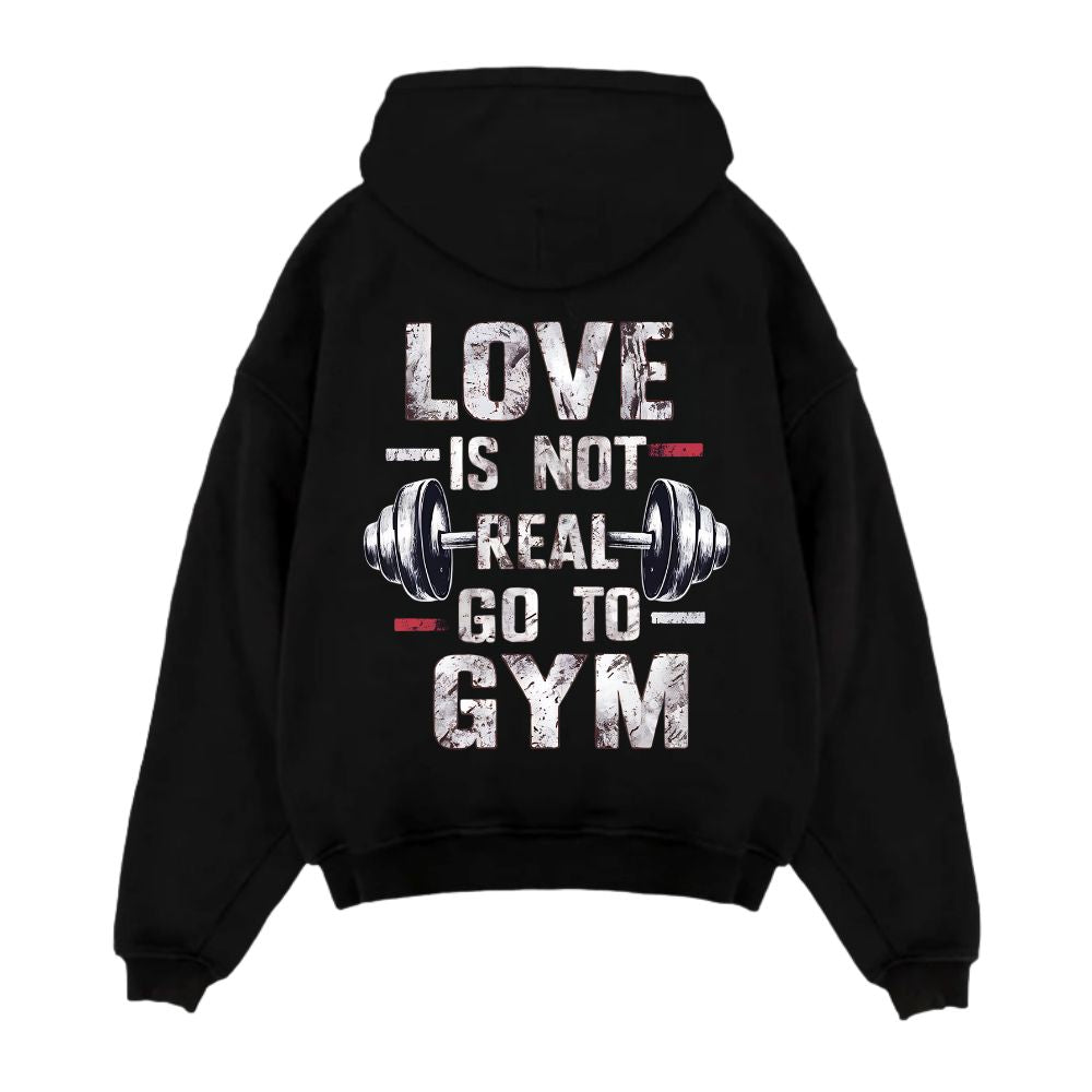 Love Is Not Real Oversize Hoodie