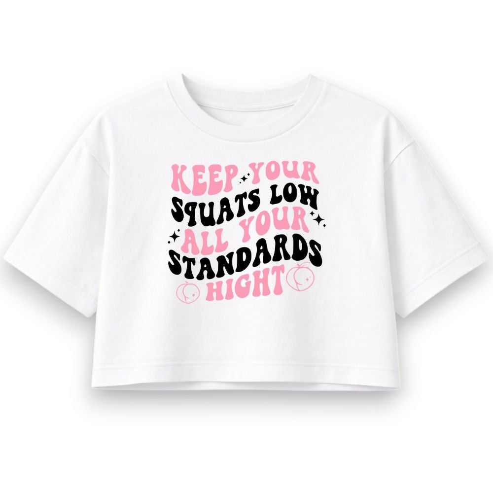 Low Squats Oversize Crop Top