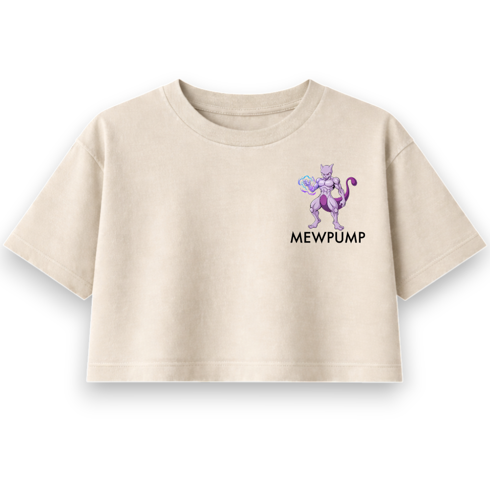 Mewpump Oversize Crop Top