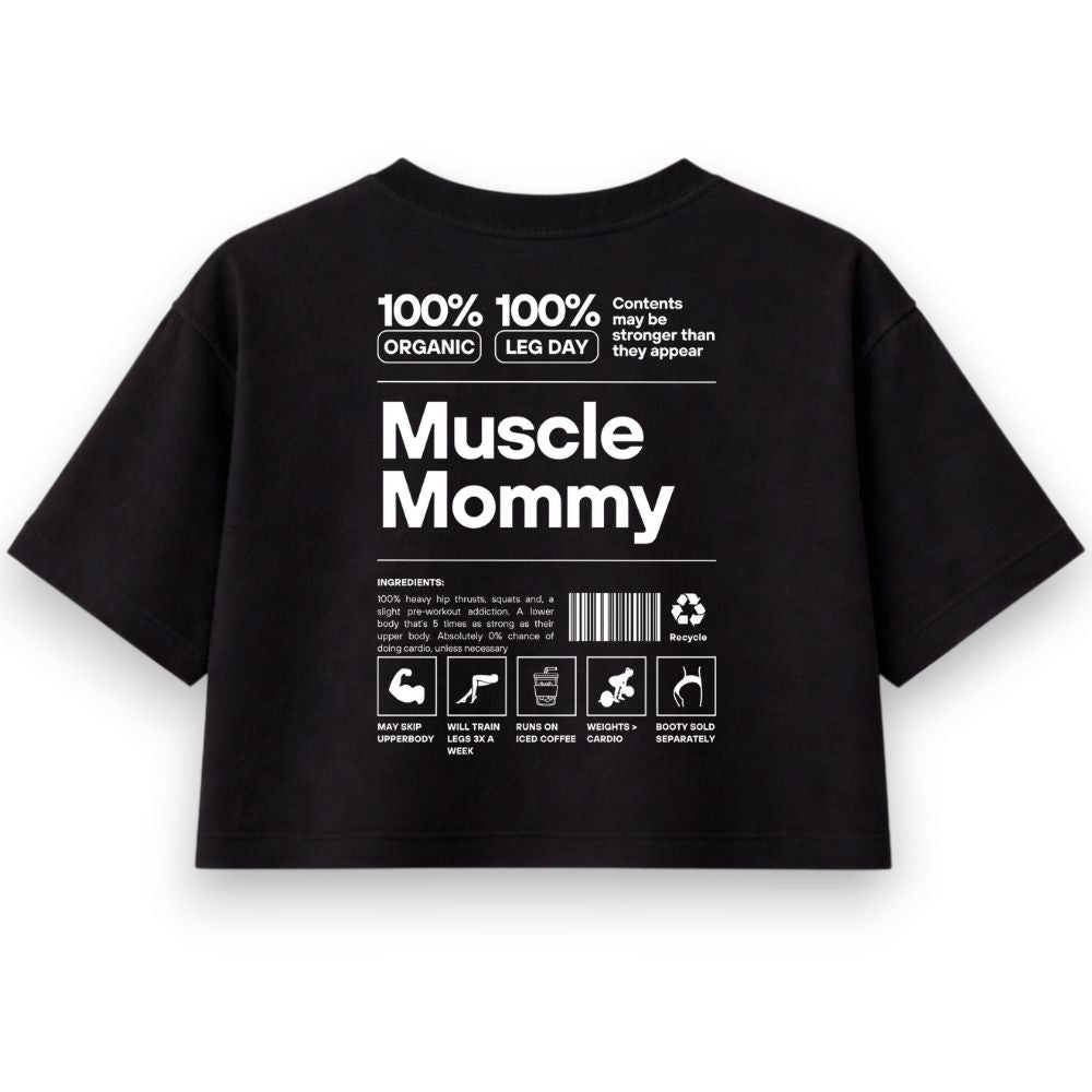Muscle Mommy Oversize Crop Top