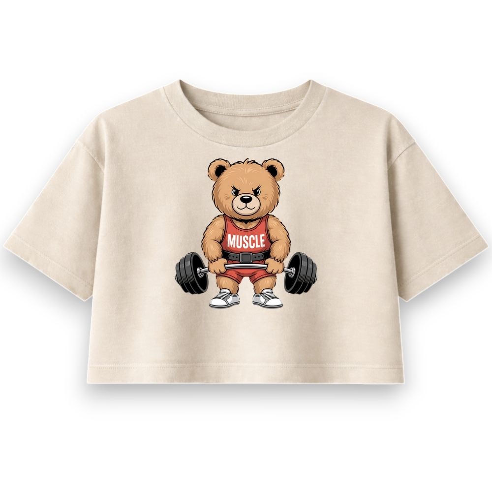 Muscle Teddy Oversize Crop Top