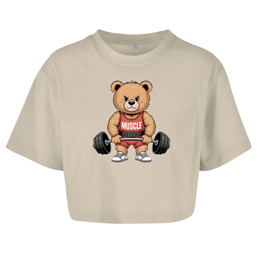 Muscle Teddy Oversize Crop Top