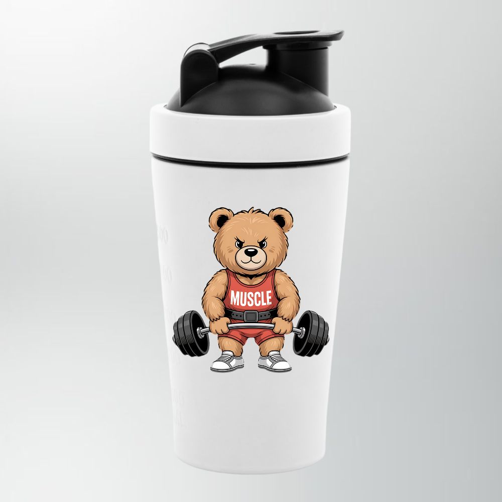 MUSCLE TEDDY EDELSTAHL SHAKER