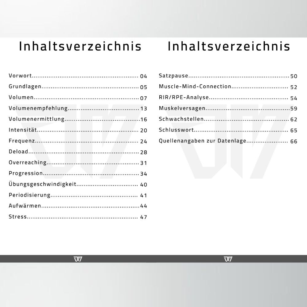 Muskelsystem Inhaltsverzeichnis