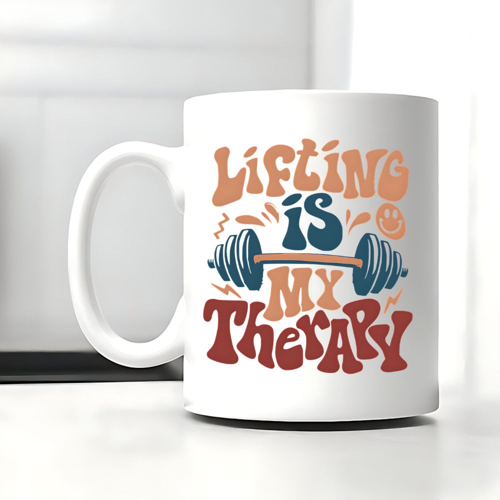 Lifting Is My Therapy Tasse